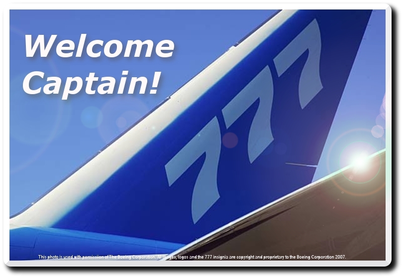 New Boeing 777 Captain