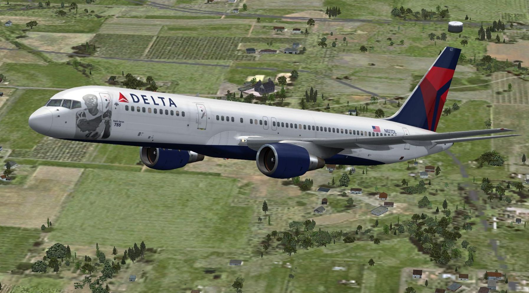 Delta 757 - Hank Aaron Tribute, 1794x993 (292.2197265625KB)
