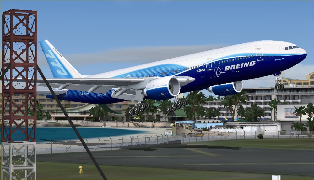 B777 CR Celebration at TNCM