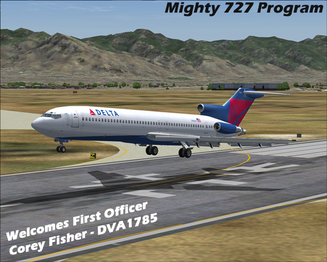 Welcome New 727 First Officer - Corey Fisher