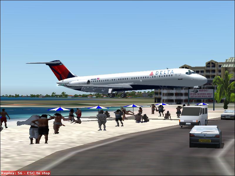 DC9 on Short Final to TNCM