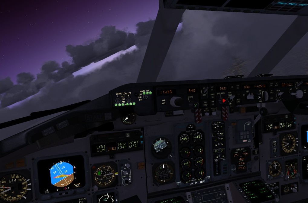Flying through the clouds