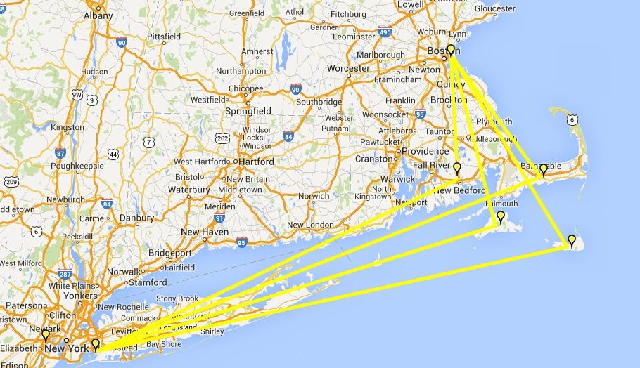 Northeast FH-227 Routes Added JFK-BOS with 1 stop each