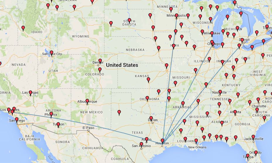 2001 Northwest Airlines Flights Being Added (IAH)