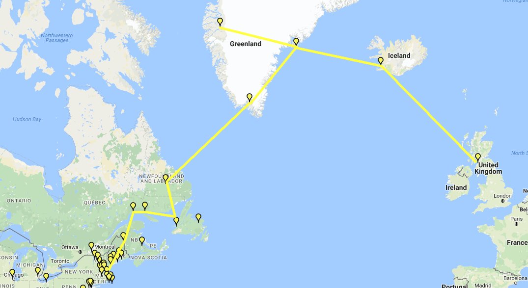 Historical Northeast DC-3 Routes Added
